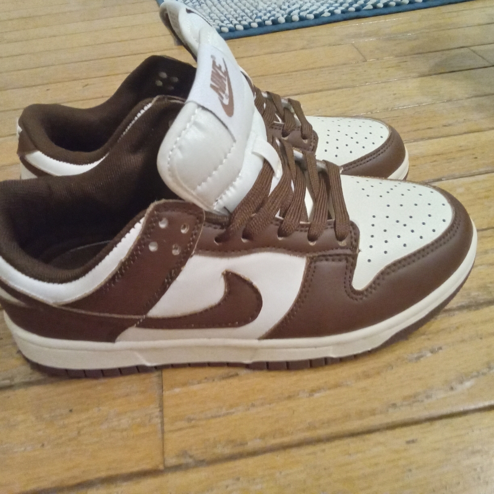 Nike Brown and White Sneakers